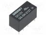   - Relay  electromagnetic, DPDT, Ucoil  12VDC, 1A/120VAC, 2A/24VDC, 2A