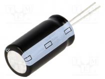   - Capacitor  electrolytic, THT, 82uF, 400VDC, Ø18x30mm, Pitch  7.5mm