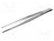  - Tweezers, 240mm, Blades  straight, Blade tip shape  rounded