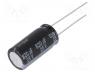   - Capacitor  electrolytic, low impedance, THT, 820uF, 25VDC, 20%