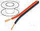 Wire  loudspeaker cable, 2x2,5mm2, stranded, CCA, black-red
