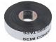 Self-amalgamating tape - Tape  self-amalgamating, black, 19mm, L  5m, Thk  0.75mm, -40÷100C