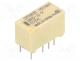Relays PCB - Relay  electromagnetic, DPDT, Ucoil  5VDC, 0.5A/125VAC, 2A/30VDC