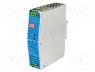  DIN - Power supply  switched-mode, 76.8W, 24VDC, 24÷28VDC, 3.2A, 510g