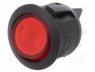 R13-244B-02-BR - ROCKER, DPST, Pos  2, OFF-ON, 20A/12VDC, red, neon lamp, 50m