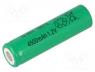 Rechargeable Batteries - Re-battery  Ni-MH, 4/3A,4/3R23, 1.2V, 4500mAh, Ø18x67mm