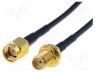 SMA-SMF/50/05 - Cable, 50, 0.5m, SMA socket,SMA plug, black