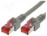 Patch cord, S/FTP, 6, stranded, Cu, FRNC, grey, 3m, 27AWG