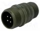 Connector  circular, Series  DS/MS, plug, male, PIN  4, for cable