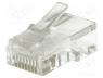 Plug, RJ45, PIN  8, Cat  5e, unshielded, Layout  8p8c, for cable, male