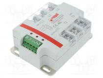 Solid state relay - Relay  solid state, Ucntrl  4÷32VDC, 60A, 24÷530VAC, 3-phase, IP20