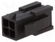 MX-43020-0400 - Plug, wire-wire, male, Micro-Fit 3.0, 3mm, PIN  4, w/o contacts