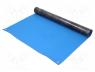 Bench mat, ESD, L  1.2m, W  0.6m, Thk  2mm, blue, 0.001÷1G, 180C