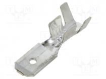 Terminal Connector - Terminal  flat, 6.3mm, 0.8mm, male, 4÷6mm2, crimped, for cable