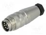 Connector  M16, plug, male, soldering, for cable, PIN  8, 3A, 300V