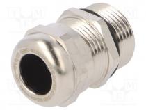 HUMMEL-1610130060 - Cable gland, with long thread, PG13,5, IP68, brass, HSK-M-Ex