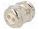 HUMMEL-1697160501 - Cable gland, multi-hole, PG16, IP65, brass, Body plating  nickel