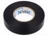 Insulation Tape - Tape  electrical insulating, W  15mm, L  25m, Thk  0.15mm, black