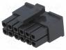 Terminal Connector - Plug, wire-board, female, Micro-Fit 3.0, 3mm, PIN  12, w/o contacts