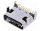 UBC-RA-TF - Socket, USB C, on PCBs, SMT, PIN  12, angled 90, USB 2.0