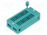 DS1043-240G - Socket  integrated circuits, ZIF, DIP24, 7.62/15.24mm, THT, 50VDC