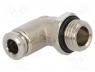   - Push-in fitting, angled, -0.99÷20bar, nickel plated brass