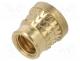 KVT-073M6 - Threaded insert, brass, M6, BN 37901, L  7.7mm, MULTISERT®