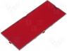6M/821P - Red transparent panel for DIN rail mounted boxes
