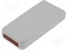 Enclosure for remote cont. red filt. ABS 141x68x25 grey