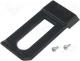 Box with outer holders - Clip for enclosure 60,5X28,5X5,5 black