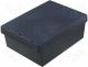 Box with outer holders - Enclosure universal 144x198x73mm black