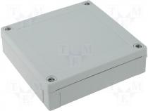 PC125X35LG - Enclosure Fibox MNX PC 130x130x35mm grey cover