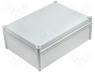 Polycarbonate enclosure SOLID 378x278x130mm grey cover
