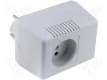 ABS-49D - Enclosure ABS for power supply 76x92x66 plugSocket