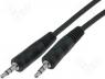 BQC-JPSJPS-0120 - Cable 2x plug jack 3.5mm stereo 1.2m