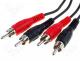 Cable assemblies - Cable, 2x plug RCA-2x plug RCA, 1,5m
