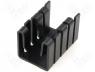 Heatsinks - Heatsink black finished L=19mm 26,8K/W TO220 clip mount
