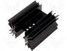  IC - Heatsink black finished type H 5,2K/W 50mm for TO220