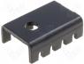  IC - Heatsink black finished for TO220 6.35mm