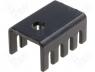  IC - Heatsink black finished for TO220 9.53mm