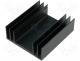 Heatsink series PR40 lenght 75mm, anodized black