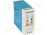 MDR-40-48 - Pwr sup.unit pulse, 40W, 48VDC, 0.83A, 85÷264VAC, 120÷370VDC, 300g