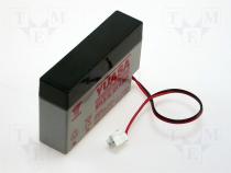 Rechargeable acid cell 12V 0,8Ah 96x25x61mm
