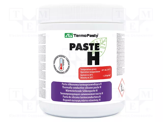 Heat transfer paste, white, silicon based, 1kg