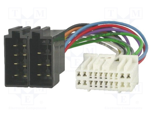 Connector, radio,ISO, Acura,Fiat,Honda,Opel,Suzuki, PIN  20
