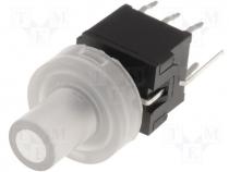 Switch microswitch bistable DC load:0.1A/30V LED THT