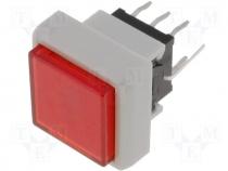 Switch microswitch bistable DC load:0.1A/30V LED THT