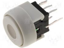 Switch microswitch bistable DC load:0.1A/30V LED THT