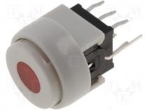 Switch microswitch monostable DC load:0.1A/30V LED THT