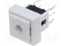 Switch microswitch monostable DC load:0.5A/12V LED THT